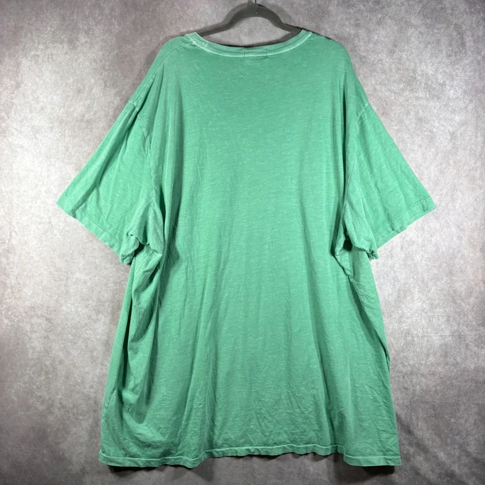 Polo Ralph Lauren T-shirt Mens Size 4XLT Green Big Pony Logo Jersey Slub Polo 67